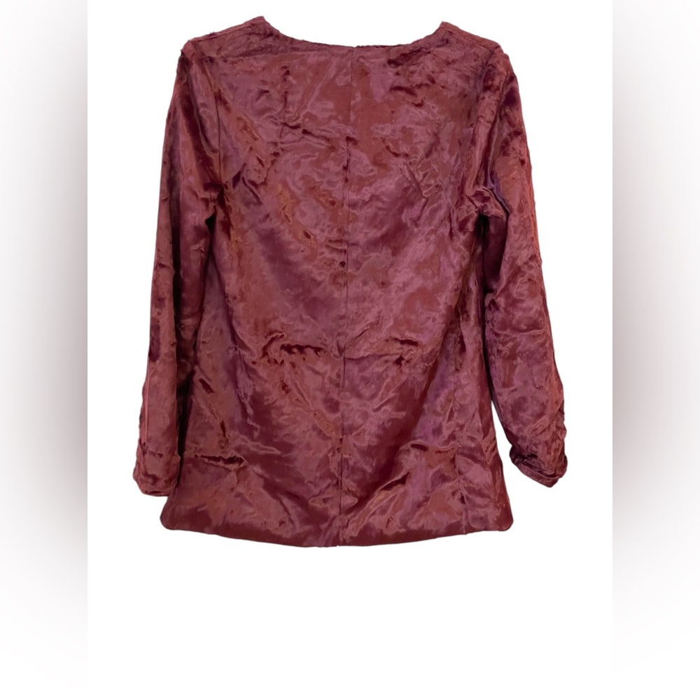 Panne velvet jacket w/silky lining Tabitha Anthropologie - Picture 5 of 8